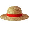 One piece Luffy Chapeau Paille Hut - pour homme et femme - Multifonctionnel pour cosplay, plage, protection solaire