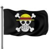 Drapeau One Piece, One Piece Drapeau Bannières, Drapeau 90 * 150cm, Animé Drapeau One Piece,PQKL-party Anniversaire Drapeau,p
