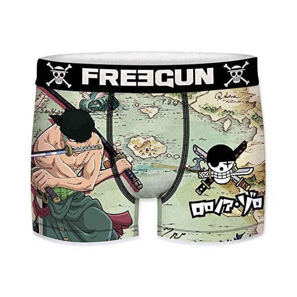 FREEGUN Boxer Homme One Piece S, Monkey D. Luffy OP2 