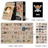 One-Piece Lomo Cards,CBOSNF 184pcs One-Piece Luffy Poster Mini Cards Le Roi Voleur de Mer Photocards Set,Straw Hat Crew Start