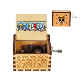 Boîte à musique Titan en bois avec manivelle gravée à la main, cadeau danniversaire, Halloween, Noël, Saint-Valentin