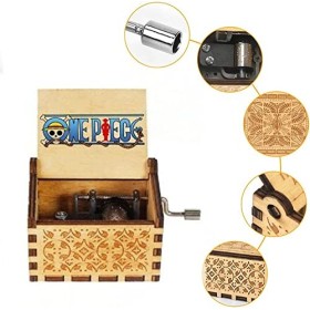 Boîte à musique Titan en bois avec manivelle gravée à la main, cadeau danniversaire, Halloween, Noël, Saint-Valentin