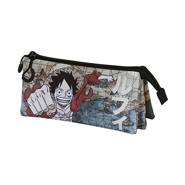 One Piece Map-Trousse Triple FAN 2.0, Brun