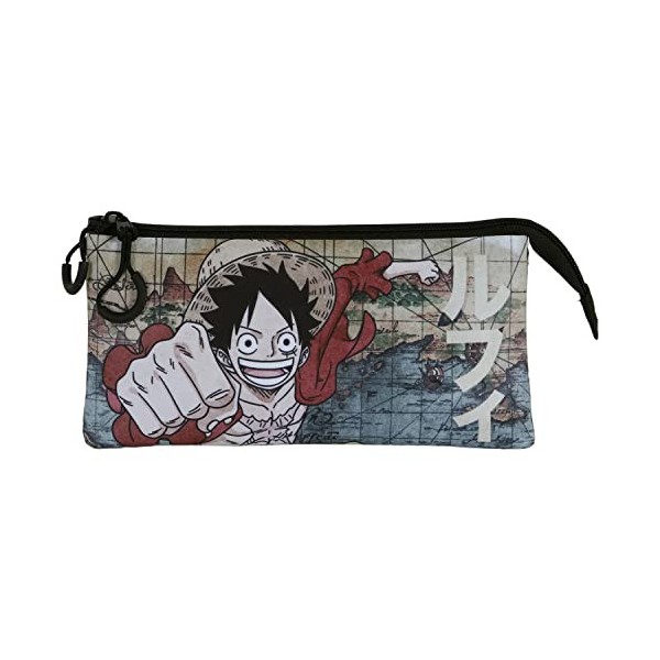One Piece Map-Trousse Triple FAN 2.0, Brun