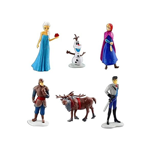 ONE PIECE Topper cake,6 Pièces Décoration Cupcake, Collection de Figurines de Gâteau Danniversaire, Gâteau Toppers pour Enfa