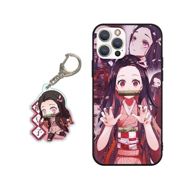 LYUBFDC Coque pour Xiaomi Redmi Note 12 Pro 5G 6.67, Animé Demon Slayer Kamado Nezuko Tanjirou Manga Motif avec Chiffre Por