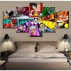 BAIOKAISHUII Art Mural Moderne 5 pièces One Piece Personnage Luffy-ace-Solon-Peinture décoration de la Maison Image Toile Imp