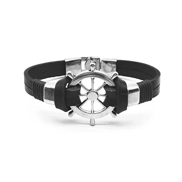 HEVIBK Un bracelet enveloppant avec une sangle de chapeau de paille