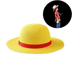 TAIPPAN One Piece Luffy Chapeau de paille Luffy Chapeau de paille Cartoon Personnage Crème solaire Chapeau de paille Chapeau 