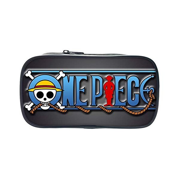 Trousse DAnime One Piece Cosplay Étudiants À Crayon Portefeuille Trousse Papeterie Pouch Sac Pen Sac Sac Fournitures Scolair