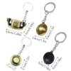 Ubephant Porte-Clés One Piece, One Piece Keychain, Ensemble dAnime Porte-Clé Luffy Straw Hat Pirate, 4 Pcs One Piece Porte C