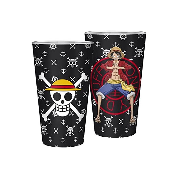 ABYSTYLE - ONE PIECE - Verre XXL - 400 ml - Luffy