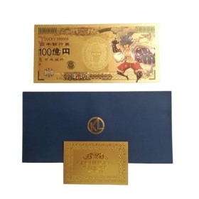 1PCS Billet One Piece luffy gear 4 snakeman avec certificat dauthenticité, Billet de Banque dor Anime, Manga One Piece Marq