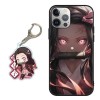 LYUBFDC Coque pour iPhone 11 6.1 Pouce, Animé Demon Slayer Kamado Nezuko Tanjirou Manga Motif avec 3D Cartoon Chiffre Porte-c