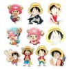 Lot de 10 One Piece épingles en Acrylique,One Piece Badges de Dessin animé,Accessoire de Mode pour Revers Veste en Jean Chape