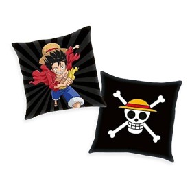 One Piece Luffy Coussin unisexe multicolore 100 % polyester 40 x 40 cm Anime, fan Merch, série TV