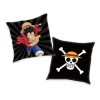 One Piece Luffy Coussin unisexe multicolore 100 % polyester 40 x 40 cm Anime, fan Merch, série TV