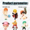 BSNRDX Décoration Gâteau One Piece 6PCS Mini Figurines Décoration Gâteau Topper Cartoon Mini Figurine Set Anime Heroes Figuri