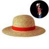 TAIPPAN One Piece Luffy Chapeau de paille Luffy Chapeau de paille Cartoon Personnage Crème solaire Chapeau de paille Chapeau 