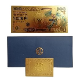 1PCS Billet One Piece Marco le phénix avec certificat dauthenticité, Billet de Banque dor Anime, Manga One Piece Marque-Pag