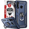 LeYi Coque pour Huawei P30 Lite/P30 Lite XL New Edition avec 2 Verre trempé, Anneau Support Militaire Double Renforcée Défens