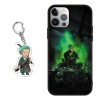 Coque pour Xiaomi Redmi 9C 4G /Redmi 9C NFC 6.53 Pouce, Animé One Piece Zoro Manga Motif avec 3D Cartoon Chiffre Porte-clés É