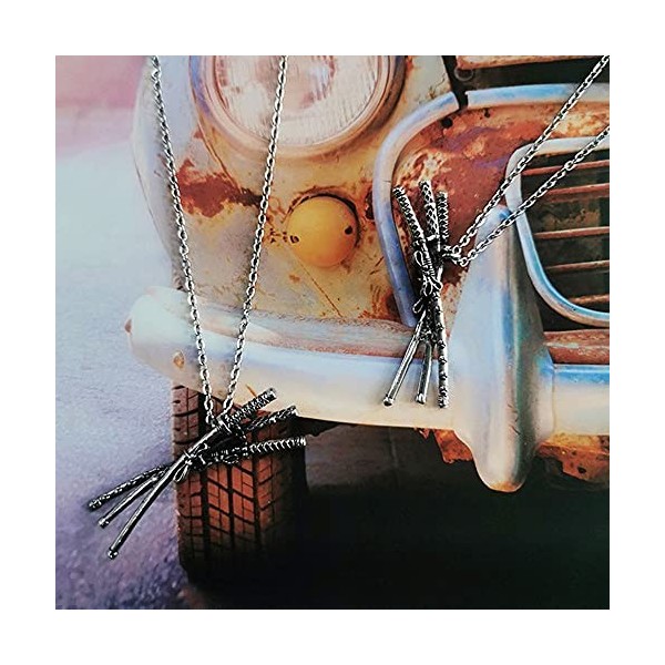 YXIUER One Piece Roronoa Zoro Accessory Necklace, Alliage Pendentif Anime Collier Cosplay Bijoux Cou DéCorations Corde ChaîNe