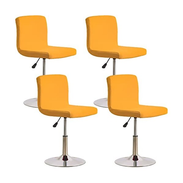 ELYSYSRL Housses De Chaise De Salle à Manger Lavables Amovibles Extensibles, Housses De Tabouret De Bar, Housses De Chaise De