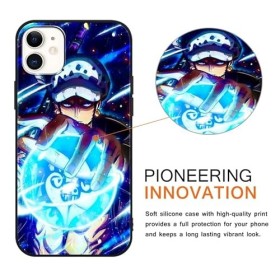 PBNDJVG 2 Pièces Coque pour Honor 90 Lite 5G 6.7 Pouce, Anime One Piece Law Manga Dessin Animé Motif Étui Protection Housse d