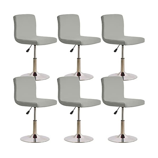 ELYSYSRL Housses De Chaise De Salle à Manger Lavables Amovibles Extensibles, Housses De Tabouret De Bar, Housses De Chaise De