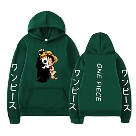 jiushenglonghe Sweat à capuche One Piece Anime japonais Garçons Filles Casual Enfants Sweatshirts Streetwear Hip Hop Unisexe 