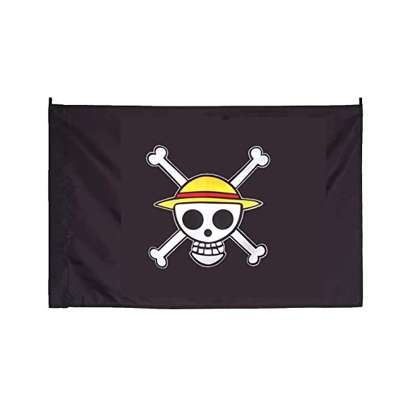 Multiculture Drapeau avec ruban de paille - Armoiries de pirates