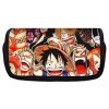 LGQHCE One Piece Trousse a Crayon, One Piece Enfant Anime Sac Papeterie Sac de Rangement Portable Étudiant Papeterie Toile Zi