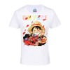 T-Shirt Enfant Mixte Luffy Chapeau De Paille Romantique Manga One Piece