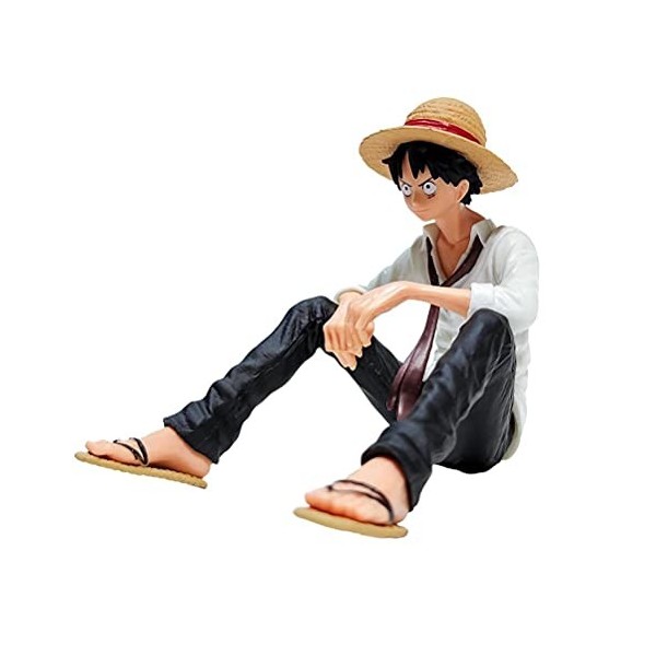 Wawogic One Piece Chiffres Personnages Anime Assis Luffy Figure Poupée Jouets Ornements Luffy PVC Action Figure Modèle pour V