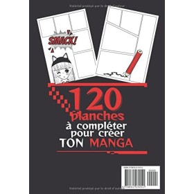 Créateur de Manga: , crée ton propre manga avec ces 120 cases vierges à compléter