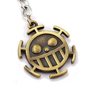 Générique One Piece Porte-clés Métal Trafalgar Law Logo Equipage du Heart Pirates