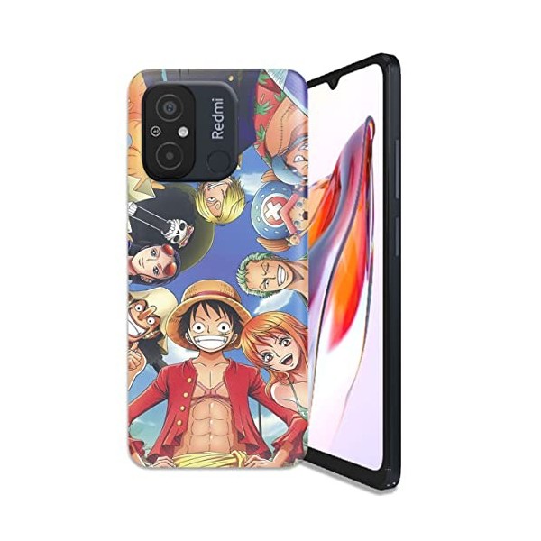 Générique Coque pour Xiaomi Redmi 12C Antichoc | Doux TPU Silicone Protection Housse, Étui de Téléphone Manga One Piece Pirat