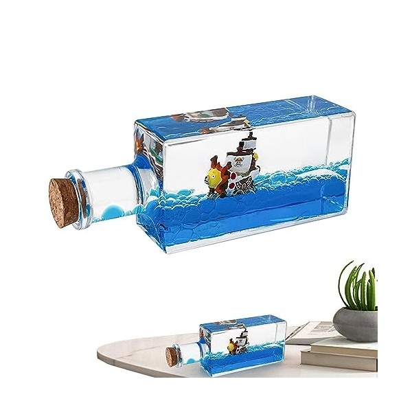 Bateau Pirate insubmersible, Jouets dans Une boîte Bouteille, Bateau croisière en Acrylique, décoration, Bouteille à dérive F