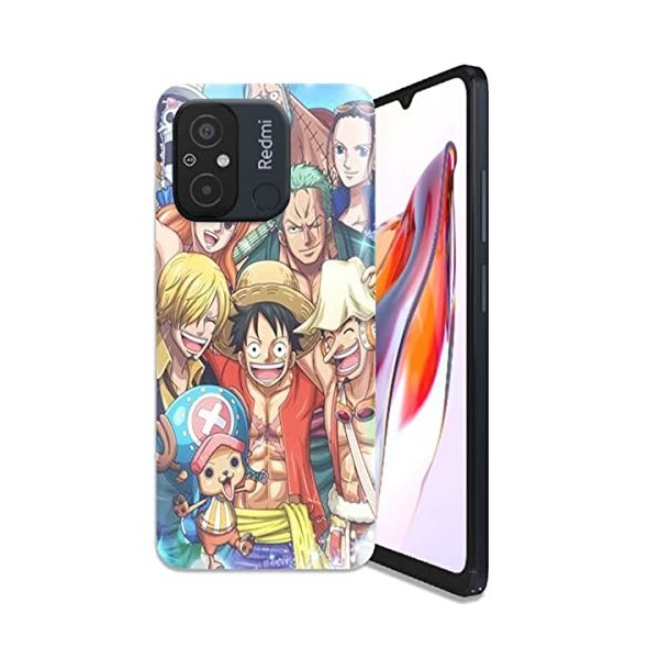 Générique Coque pour Xiaomi Redmi 12C Antichoc | Doux TPU Silicone Protection Housse, Étui de Téléphone Manga One Piece First