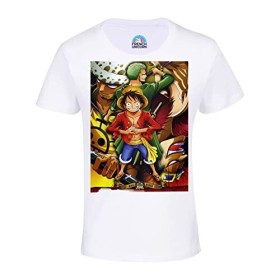 T-Shirt Enfant Mixte One Piece Luffy Tragalga Zoro Pirates Manga