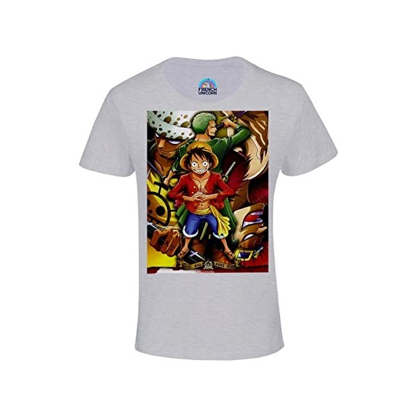 T-Shirt Enfant Mixte One Piece Luffy Tragalga Zoro Pirates Manga