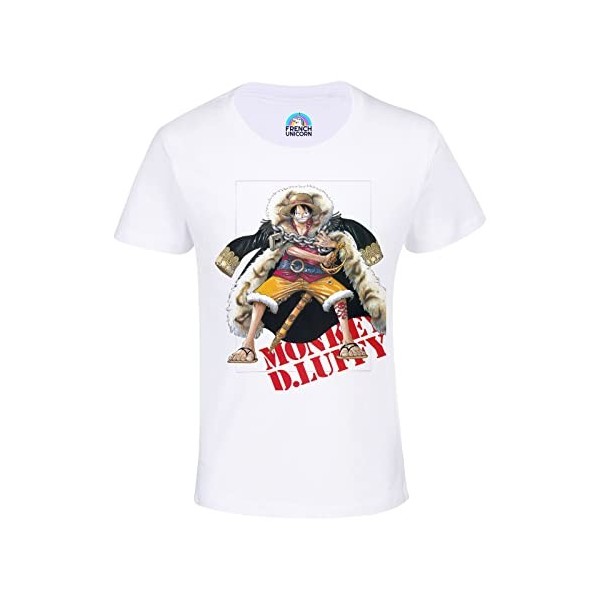 T-Shirt Enfant Mixte Monkey D Luffy Roi One Piece Manga Anime Pirate