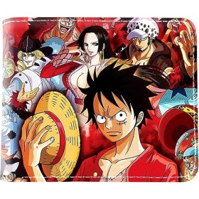 One P-iece Portefeuilles, One P-iece Porte Monnaie pour Garçons Filles Animé Portefeuille Porte Bourse Wallet Multifonctionne