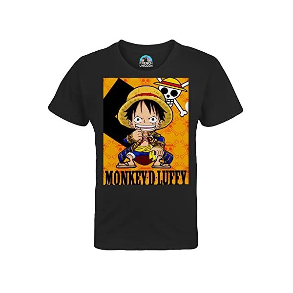 T-Shirt Enfant Mixte One Piece Manga Luffy Mini Pirate Anime