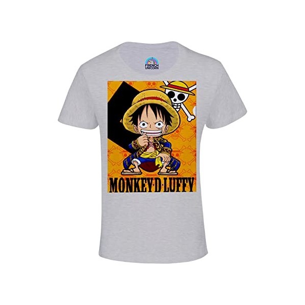 T-Shirt Enfant Mixte One Piece Manga Luffy Mini Pirate Anime