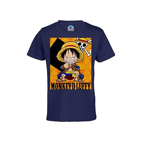 T-Shirt Enfant Mixte One Piece Manga Luffy Mini Pirate Anime