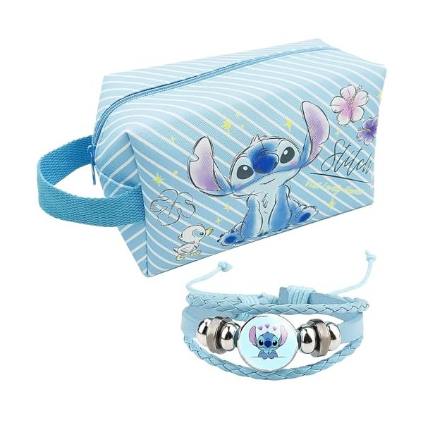 Trousse à Maquillage, Trousse de Toilette Femme, Cartoon Makeup Bag, Sac de Maquillage de Voyage, Portable Trousse de Toilett