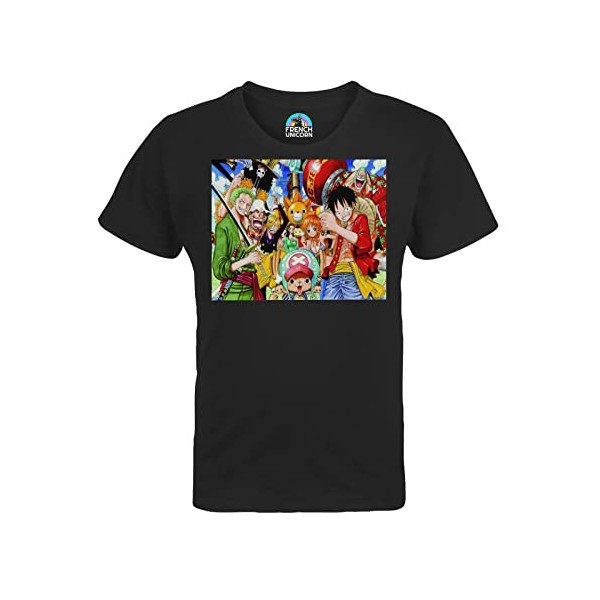 T-Shirt Enfant Mixte One Piece Manga Luffy Zoro Sanji Chopers Nami