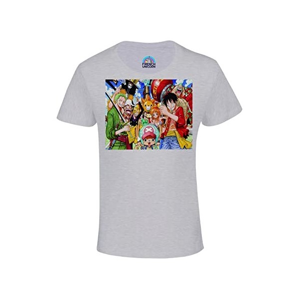 T-Shirt Enfant Mixte One Piece Manga Luffy Zoro Sanji Chopers Nami